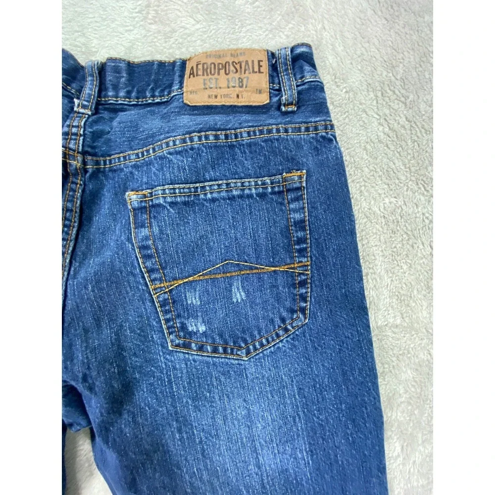 Aeropostale Jeans Driggs Bootcut Jeans Fits‎ 32x30 Blue Denim Cotton Slim Fit